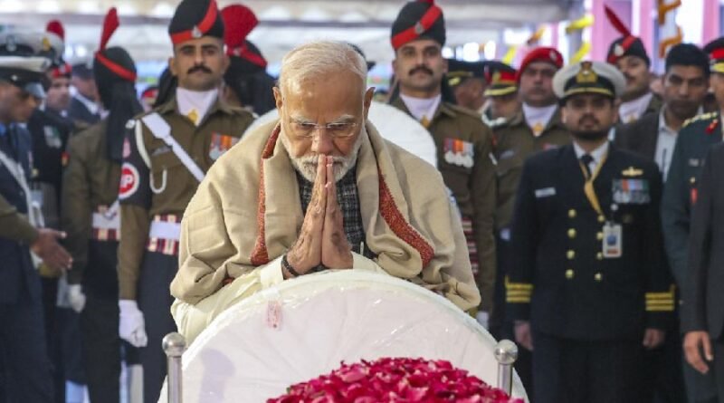 With Sikh chants and India’s top leaders mourning, Manmohan Singh’s final journey ends